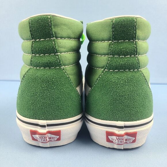Vans Sk8-Hi Mens Size 7 Canvas Suede Skate Shoes Sneakers Deep Green VN0A38GEUKV - Picture 2 of 16